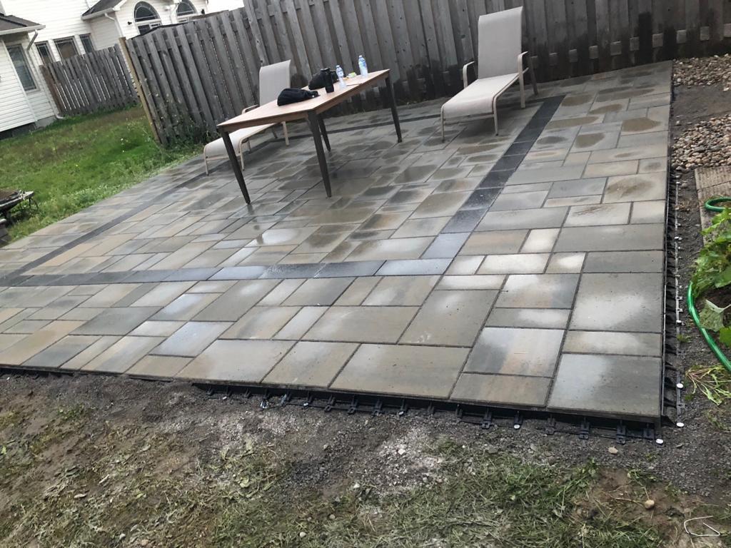 Wet-look Backyard Patio — Patio