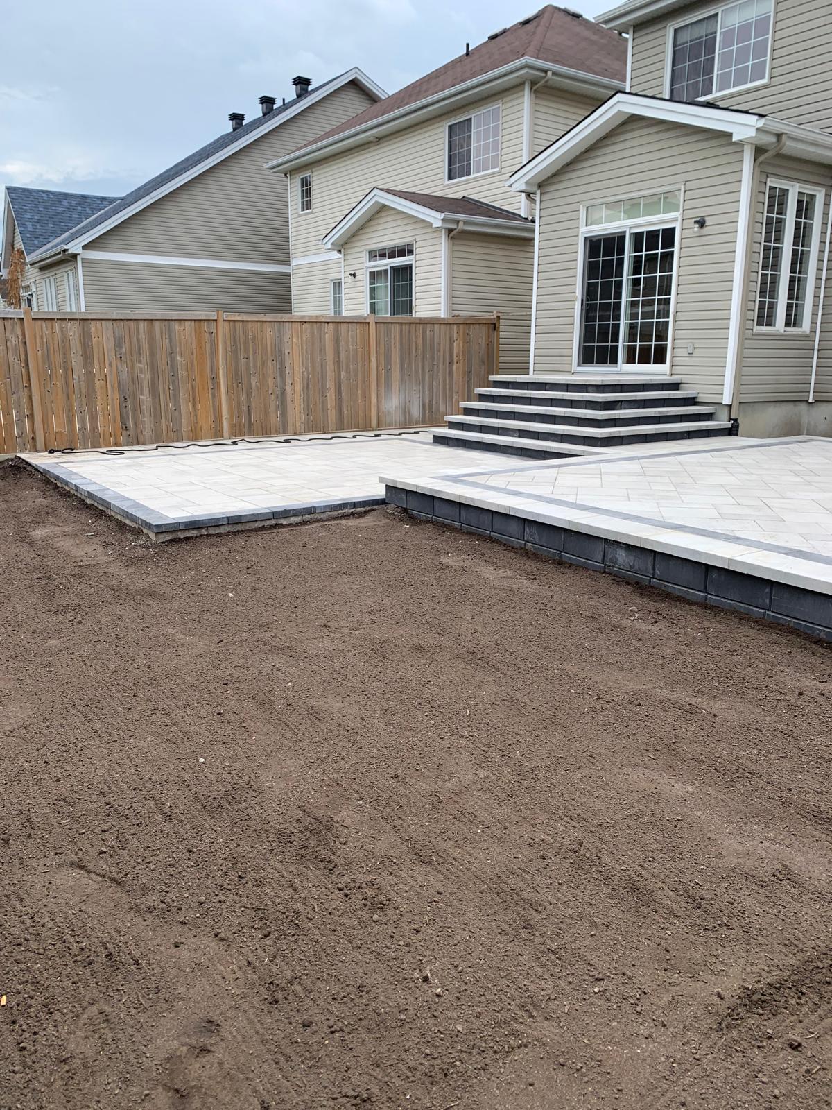 New Build Backyard — Patio