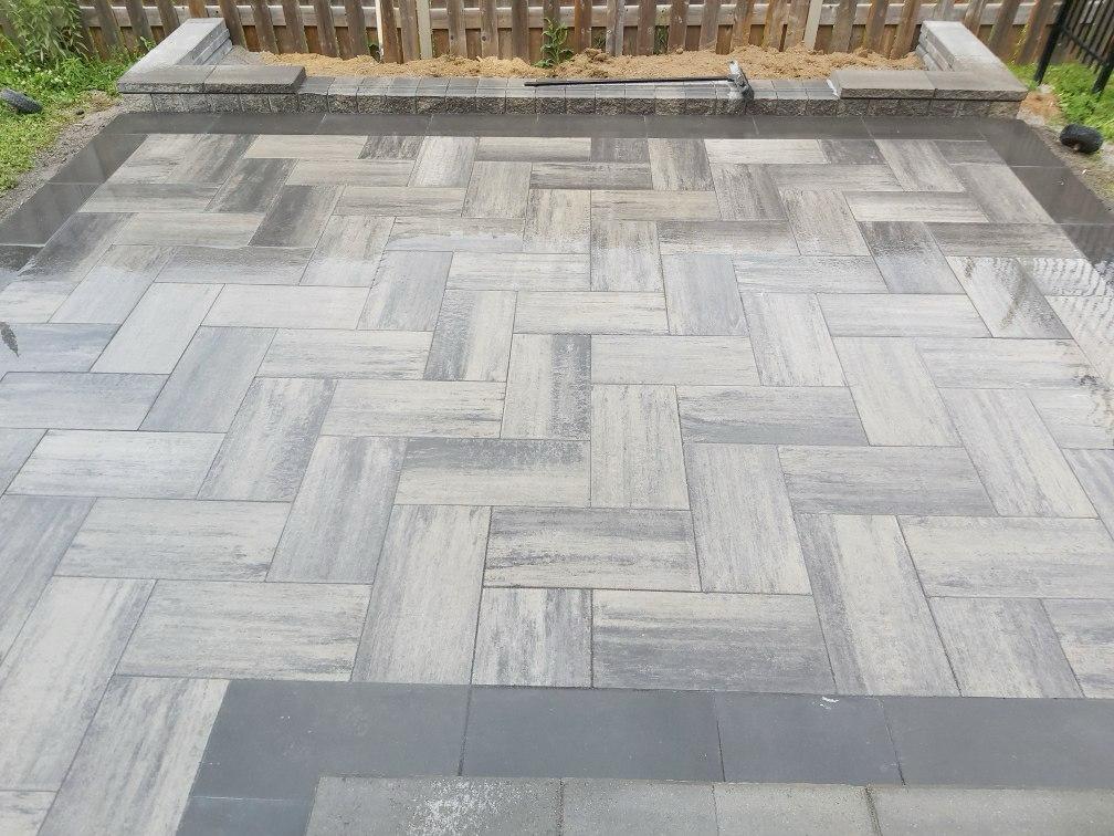 Herringbone Patio Finish — Patio